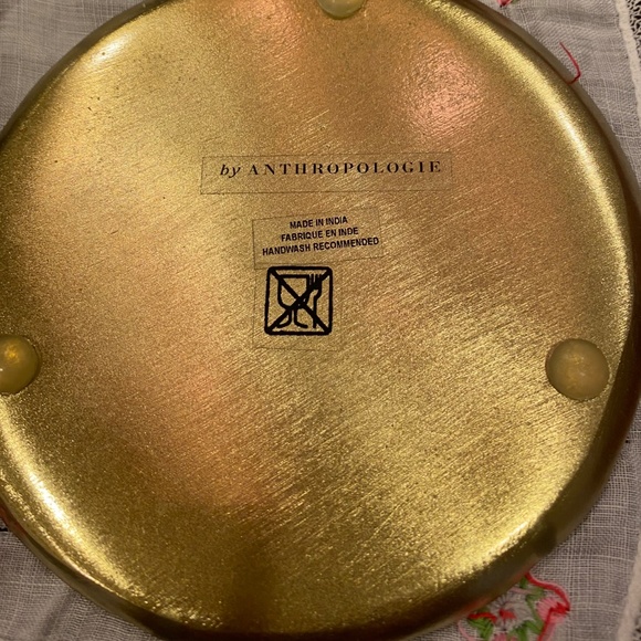 NWT anthropology "Aliye Geometric Patterns Metal Coasters" set of 4 - Picture 7 of 7